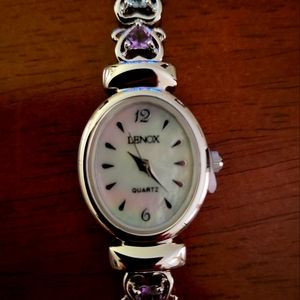 Lenox Gemmed Heart Watch